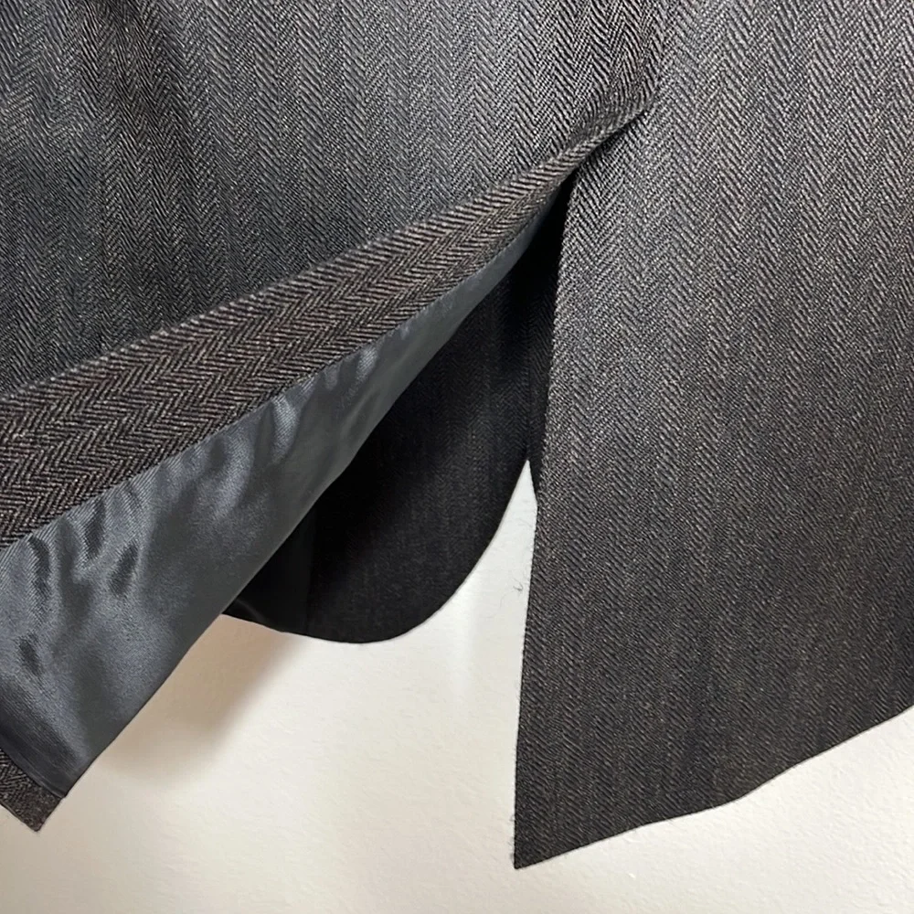 Stafford Signature 2 Button Black Brown Wool Tweed Sportscoat Blazer Sz 44R
